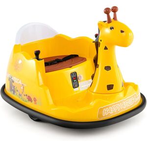 Costway Giraffe Bumper Car 360° Spinning Ride on Toy w/Remote Control in Yellow Yellow Costway Giraffe Bumper Car 360° Spinning Ride on Toy w/Remote Control in Yellow Yellow