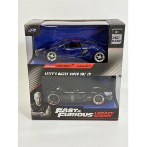Jada Fast & Furious Twin Set McLaren MP4 12C & Lettys Dodge Viper SRT 10 1:32 35694 Multicolor Jada Fast & Furious Twin Set McLaren MP4 12C & Lettys Dodge Viper SRT 10 1:32 35694 Multicolor