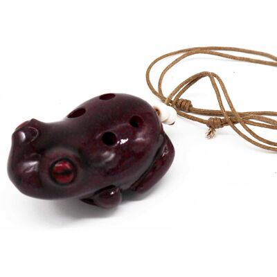 KDMD Ocarina Musical Animal - Frog in Maroon Maroon KDMD Ocarina Musical Animal - Frog in Maroon Maroon