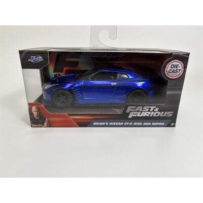 Jada Fast & Furious Brians Nissan GT-R R35 Ben Sopra 1:32 98270 in Cobalt Cobalt Jada Fast & Furious Brians Nissan GT-R R35 Ben Sopra 1:32 98270 in Cobalt Cobalt