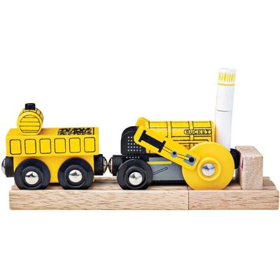 Bigjigs Rail Rocket Engine - Heritage Replica, Compatible, Ages 3+ Bigjigs Rail Rocket Engine - Heritage Replica, Compatible, Ages 3+