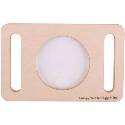 Bigjigs Toys Two Handed Magnifier Glass in Natural Natural Bigjigs Toys Two Handed Magnifier Glass in Natural Natural