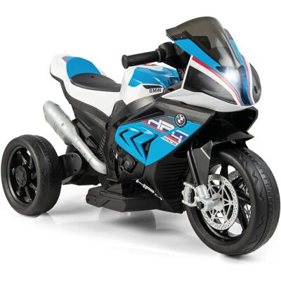 Costway 12V Kids Ride On Motorcycle Licensed BMW Battery Powered Electric Motorbike in Blue Blue Costway 12V Kids Ride On Motorcycle Licensed BMW Battery Powered Electric Motorbike in Blue Blue