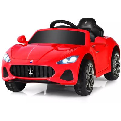 Costway 12V Kids Electric Ride On Car Licensed Battery Powered Vehicle Remote Control in Red Red Costway 12V Kids Electric Ride On Car Licensed Battery Powered Vehicle Remote Control in Red Red