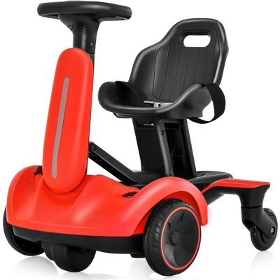 Costway 360° Spin Kids Ride on Drift Car Children 6V Electric Go Kart Toys in Red Red Costway 360° Spin Kids Ride on Drift Car Children 6V Electric Go Kart Toys in Red Red