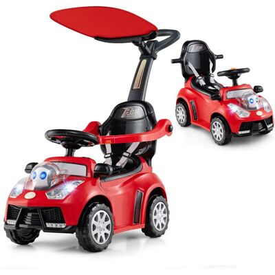 Costway 3 in 1 Ride on Push Car Licensed Land Rover Discovery Ride on Toy in Red Red Costway 3 in 1 Ride on Push Car Licensed Land Rover Discovery Ride on Toy in Red Red