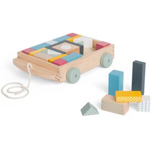 Bigjigs Toys Wooden Pull Along Brick Cart