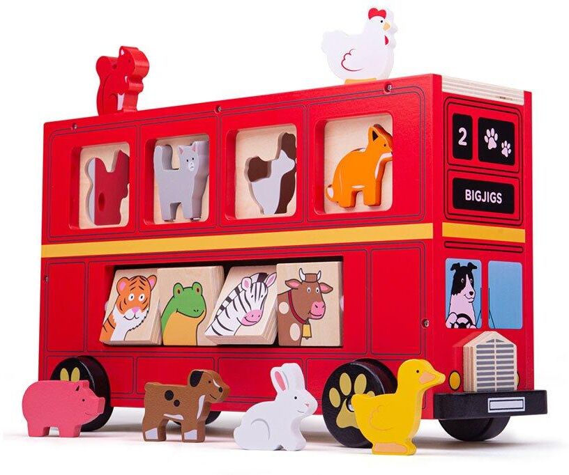 Bigjigs Toys Shape Sorter Bus Toy