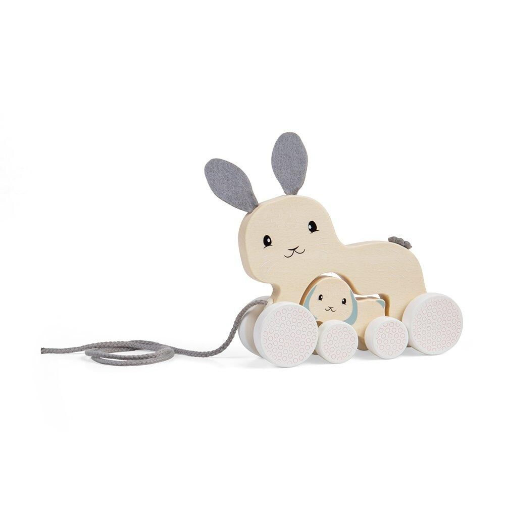 Bigjigs Toys Bunny & Baby Pull Along Toy