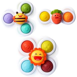 Dyzi Suction Cup Fidget Spinner Sensory Bath Toy Kids Pack of 3 Multicolor Dyzi Suction Cup Fidget Spinner Sensory Bath Toy Kids Pack of 3 Multicolor
