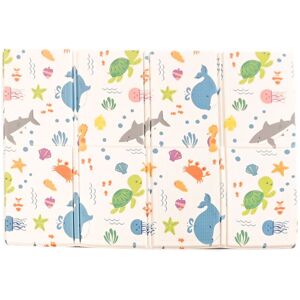 KandyToys Large Foldable Waterproof Baby Play Mat in White White KandyToys Large Foldable Waterproof Baby Play Mat in White White