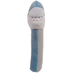 Fiesta Crafts Shark Baby Sensory Rattle - Squeakaboo Squeaker Multicolor Fiesta Crafts Shark Baby Sensory Rattle - Squeakaboo Squeaker Multicolor