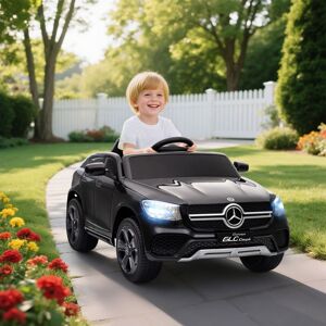 AIYAPLAY Mercedes-Benz GLC Licensed Kids Ride on Car with Remote in Black Black AIYAPLAY Mercedes-Benz GLC Licensed Kids Ride on Car with Remote in Black Black
