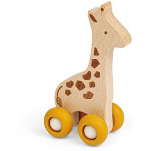 Bigjigs Toys Jungle Animal on Wheels (Giraffe) - Mini Wooden Push Along Animals Multicolor Bigjigs Toys Jungle Animal on Wheels (Giraffe) - Mini Wooden Push Along Animals Multicolor