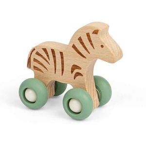 Bigjigs Toys Jungle Animal on Wheels (Zebra) - Mini Wooden Push Along Animals Multicolor Bigjigs Toys Jungle Animal on Wheels (Zebra) - Mini Wooden Push Along Animals Multicolor