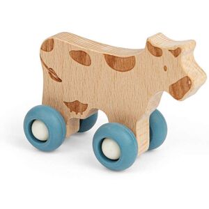 Bigjigs Toys Farm Animal on Wheels (Cow) - Mini Wooden Push Along Animals Multicolor Bigjigs Toys Farm Animal on Wheels (Cow) - Mini Wooden Push Along Animals Multicolor