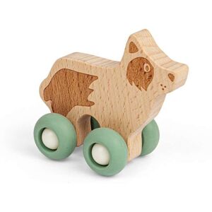 Bigjigs Toys Farm Animal on Wheels (Dog) - Mini Wooden Push Along Animals Multicolor Bigjigs Toys Farm Animal on Wheels (Dog) - Mini Wooden Push Along Animals Multicolor