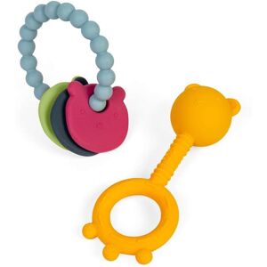 Bigjigs Toys Bear Teether Set - 2pcs Teething Relief Toy & Rattle For Babies Multicolor Bigjigs Toys Bear Teether Set - 2pcs Teething Relief Toy & Rattle For Babies Multicolor