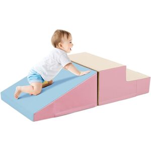 Gymax 2Pcs Climb & Crawl Activity Play Set Foam Soft Toy Stairs Ramp Climber in Pink Size: 2 Pack Pink 2 Pack Gymax 2Pcs Climb & Crawl Activity Play Set Foam Soft Toy Stairs Ramp Climber in Pink Size: 2 Pack Pink 2 Pack