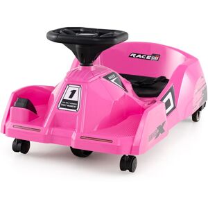 Costway Electric Cleaning Go Kart 12V Ride on Race Car w/ Detachable Mop in Pink Pink Costway Electric Cleaning Go Kart 12V Ride on Race Car w/ Detachable Mop in Pink Pink
