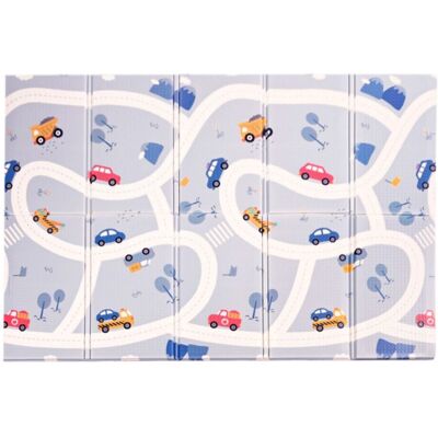 KandyToys Large Foldable Waterproof Baby Play Mat in Blue Blue KandyToys Large Foldable Waterproof Baby Play Mat in Blue Blue