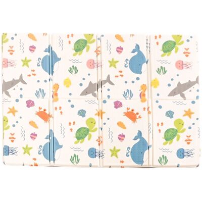 KandyToys Large Foldable Waterproof Baby Play Mat in White White KandyToys Large Foldable Waterproof Baby Play Mat in White White