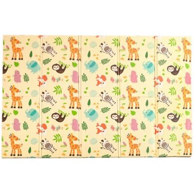 KandyToys Large Foldable Waterproof Baby Play Mat Multicolor KandyToys Large Foldable Waterproof Baby Play Mat Multicolor