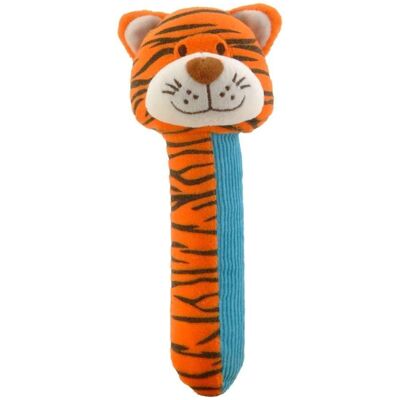 Bigjigs Toys Tiger Baby Sensory Rattle Squeakaboo Squeaker Toy Rattle Multicolor Bigjigs Toys Tiger Baby Sensory Rattle Squeakaboo Squeaker Toy Rattle Multicolor
