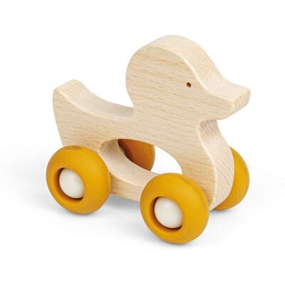 Bigjigs Toys Mini Animal Push Along (Duck) - Wooden Push-Along Animals Multicolor Bigjigs Toys Mini Animal Push Along (Duck) - Wooden Push-Along Animals Multicolor