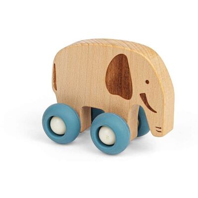 Bigjigs Toys Jungle Animal on Wheels (Elephant) - Mini Wooden Push Along Animals Multicolor Bigjigs Toys Jungle Animal on Wheels (Elephant) - Mini Wooden Push Along Animals Multicolor