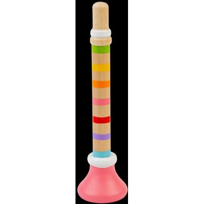 Bigjigs Toys Wooden Pink Trumpet - Children's Musical Instrument Toys Multicolor Bigjigs Toys Wooden Pink Trumpet - Children's Musical Instrument Toys Multicolor