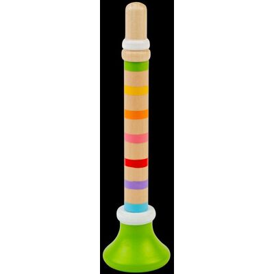 Bigjigs Toys Wooden Green Trumpet - Children's Musical Instrument Toys Multicolor Bigjigs Toys Wooden Green Trumpet - Children's Musical Instrument Toys Multicolor