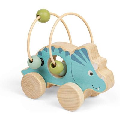 Bigjigs Triceratops Push-Along Toy - Prehistoric Playtime Bigjigs Triceratops Push-Along Toy - Prehistoric Playtime