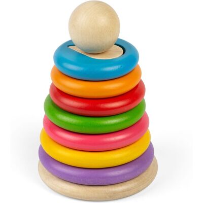 Bigjigs Wooden Hidden Shapes Stacker - Educational Toy Bigjigs Wooden Hidden Shapes Stacker - Educational Toy