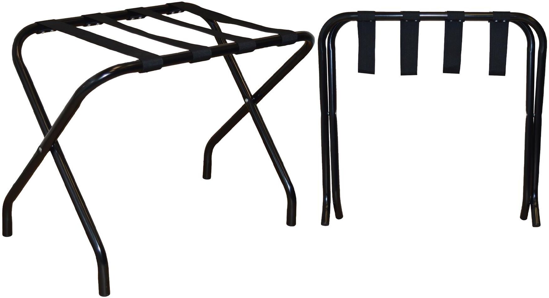 Harbour Housewares Folding Metal Luggage Racks Pack of 2