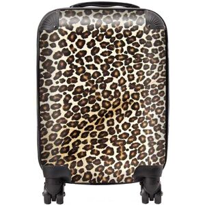 Warren Reed - Designer Leopard Hide Print Suitcase in Brown Size: Mini Cabin Brown Mini Cabin Warren Reed - Designer Leopard Hide Print Suitcase in Brown Size: Mini Cabin Brown Mini Cabin