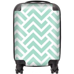 Warren Reed - Designer Green Geometric Pattern Suitcase Size: Cabin Green Cabin Warren Reed - Designer Green Geometric Pattern Suitcase Size: Cabin Green Cabin