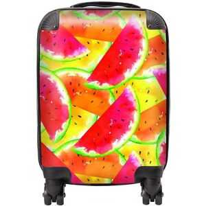 Warren Reed - Designer Melon Print Suitcase in Red Size: Large Red Large Warren Reed - Designer Melon Print Suitcase in Red Size: Large Red Large
