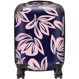 Warren Reed - Designer Pink Navy Floral Botanical Pattern Suitcase Size: Cabin Pink Cabin Warren Reed - Designer Pink Navy Floral Botanical Pattern Suitcase Size: Cabin Pink Cabin
