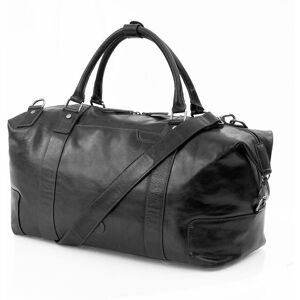 PRIMEHIDE 'Orion' Leather Men's Holdall in Black Black PRIMEHIDE 'Orion' Leather Men's Holdall in Black Black