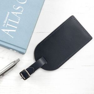 Treat Republic Leather Luggage Tag in Navy Navy Treat Republic Leather Luggage Tag in Navy Navy