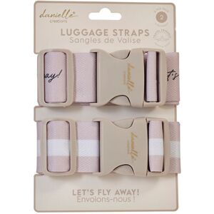 Danielle Creations Suitcase Luggage Straps Set Mauve Mauve Danielle Creations Suitcase Luggage Straps Set Mauve Mauve
