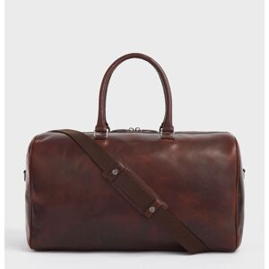 OSPREY LONDON Men's The Carter Leather Holdall Bag in Brown Brown OSPREY LONDON Men's The Carter Leather Holdall Bag in Brown Brown