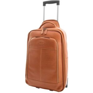 House of Leather Real Leather Wheeled Trolley Cabin Bag Newton Black in Tan Size: Small Tan Small House of Leather Real Leather Wheeled Trolley Cabin Bag Newton Black in Tan Size: Small Tan Small