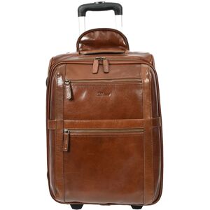 House of Leather Real Leather Suitcase Wheeled Cabin Size Trolley Bag Bourse Chestnut in Tan Tan Cabin House of Leather Real Leather Suitcase Wheeled Cabin Size Trolley Bag Bourse Chestnut in Tan Tan Cabin
