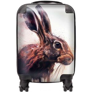 Warren Reed - Designer Hare Face Splashart Suitcase in Brown Size: Mini Cabin Brown Mini Cabin Warren Reed - Designer Hare Face Splashart Suitcase in Brown Size: Mini Cabin Brown Mini Cabin
