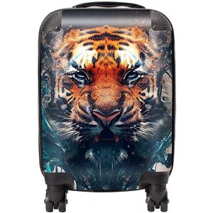 Warren Reed - Designer Tiger Face Splashart Suitcase in Brown Size: Mini Cabin Brown Mini Cabin Warren Reed - Designer Tiger Face Splashart Suitcase in Brown Size: Mini Cabin Brown Mini Cabin