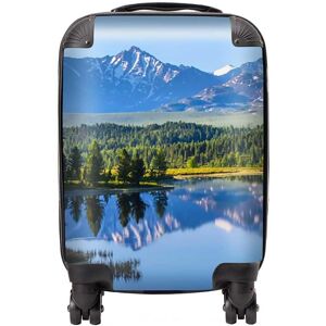 Warren Reed - Designer Summer Mountain Lake Suitcase in Green Size: Medium Green Medium Warren Reed - Designer Summer Mountain Lake Suitcase in Green Size: Medium Green Medium