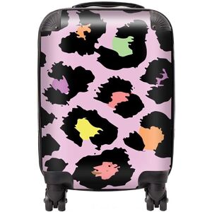 Warren Reed - Designer Pink Leopard Print Suitcase Size: Medium Pink Medium Warren Reed - Designer Pink Leopard Print Suitcase Size: Medium Pink Medium