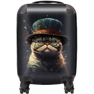 Warren Reed - Designer Shorthair Cat Splashart Suitcase Size: Mini Cabin Multicolor Mini Cabin Warren Reed - Designer Shorthair Cat Splashart Suitcase Size: Mini Cabin Multicolor Mini Cabin